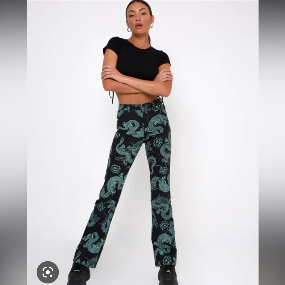 Motel rocks zoven pants dragon XS (new)